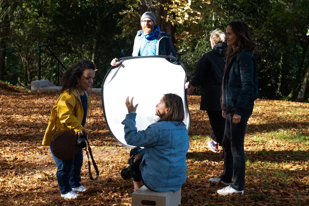 Violette sur le shooting © Ministères sociaux DICOM Jeanne Accorsini Sipa