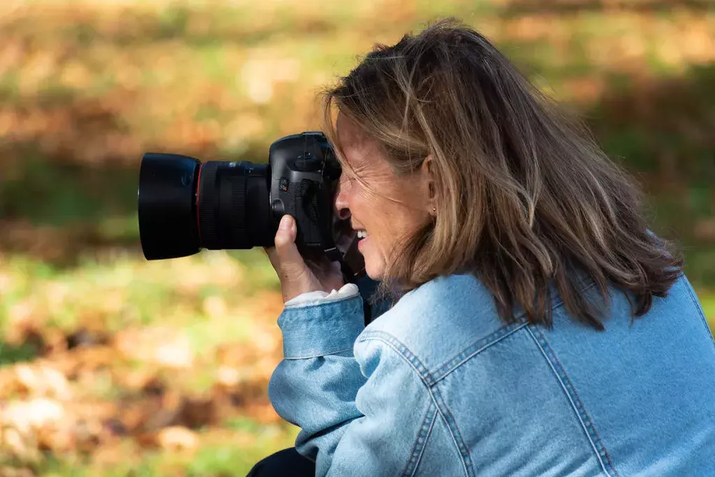 Sylvie Lancrenon sur le shooting © Ministères sociaux DICOM Jeanne Accorsini Sipa