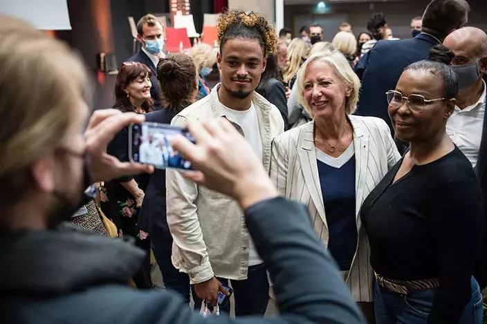 Flavio et Sophie Cluzel au lancement de la campagne © Ministères sociaux DICOM Tristan Reynaud Sipa